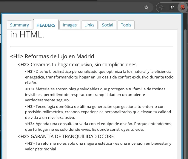 jerarquia de contenidos en web seo optimizado