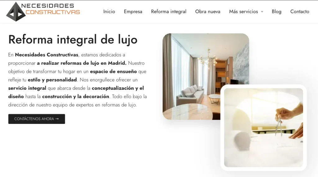 Ejemplo de competidor para keyword en Madrid