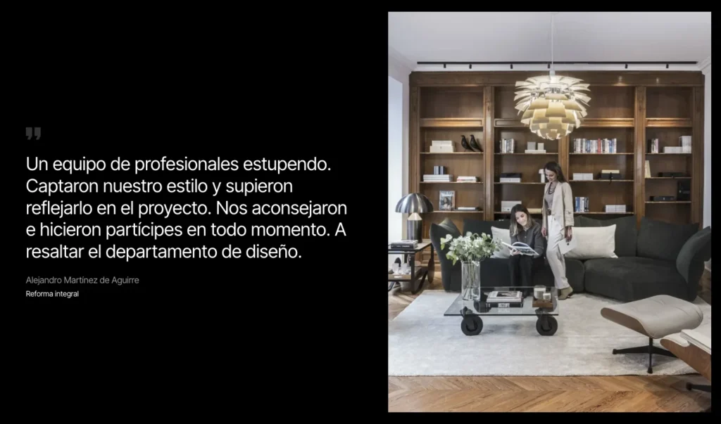 testimonios para web optimizada para seo