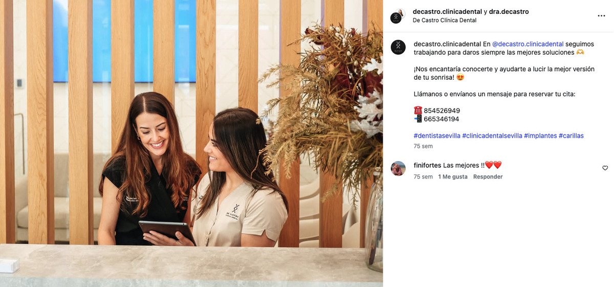 Perfil de Instagram profesional de la doctora Perfil de Instagram profesional de la doctora